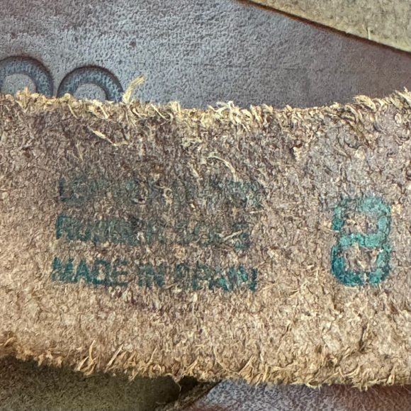 Yokono Ibiza Sandals Womens 8 Brown Leather Toe Loop Buckle Strap Made in Spain - Picture 11 of 12